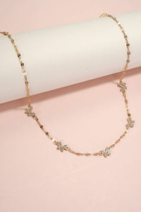 SNAIL HEART BUTTERFLY STATION NECKLACE
