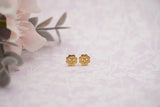 6mm Bubbly Snail Heart Stud - Gold, Rose gold, Silver
