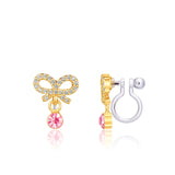Pink Bow Clip-ons