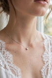 Dainty Heart Solitaire Necklace