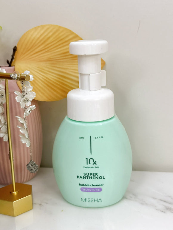 MISSHA - SUPER PANTHENOL BUBBLE CLEANSER - DRY SKIN