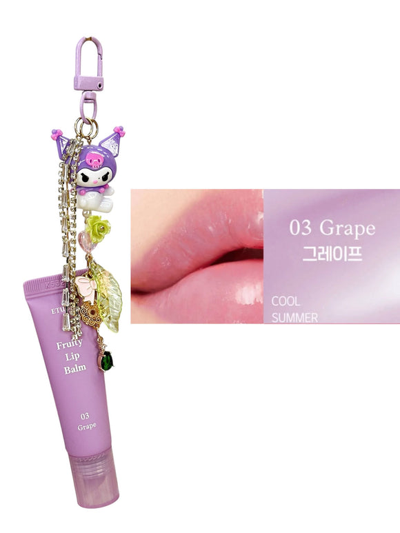 ETUDE HOUSE LIP BALM KEYCHAIN - GRAPE