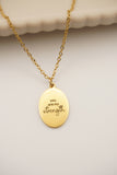 YOU ARE MY STRENGTH NECKLACE - Gold, Rose Gold, Silver