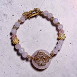 Rose Quartz Hmong Inspired Bracelet