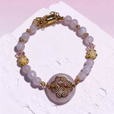Rose Quartz Hmong Inspired Bracelet