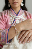 Rose Quartz Hmong Inspired Bracelet