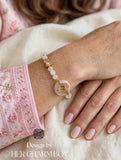 Rose Quartz Hmong Inspired Bracelet