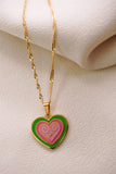 Hmong Snail Heart Necklace - Gold/Silver