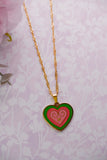 Hmong Snail Heart Necklace - Gold/Silver