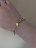 Lucky Charm Jade Bracelet Set - Gold