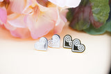 Heart Snail Studs