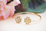 Clover Cuff Bangle