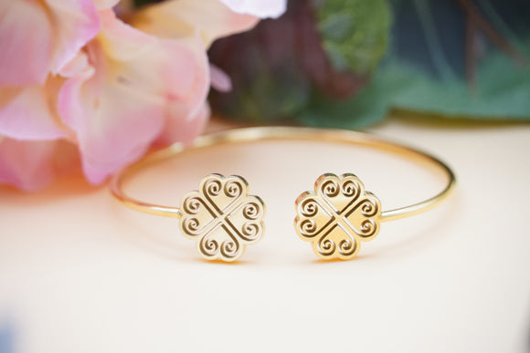 Clover Cuff Bangle