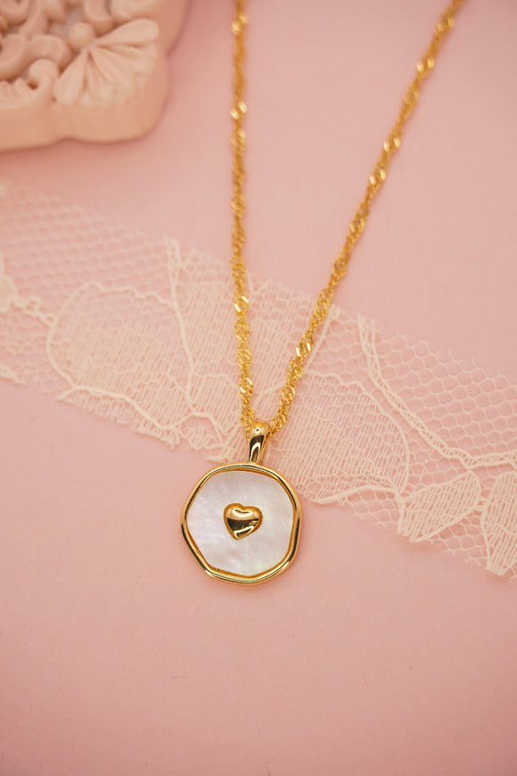 Seashell Heart Necklace