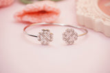 Clover Cuff Bangle