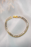 Round Tennis Bracelet- Gold