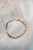 Round Tennis Bracelet- Gold