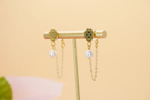 Freshwater Pearl Jacket Earrings