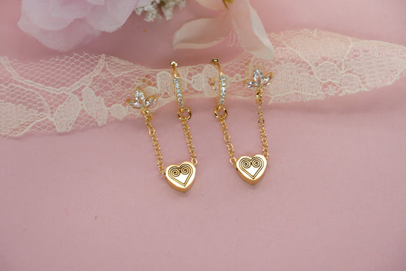 Snail Heart Duo Earrings