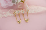 Snail Heart Duo Earrings