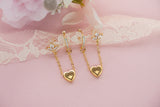 Snail Heart Duo Earrings