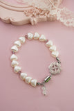 Pearl Heart Bracelet - Gold/Silver