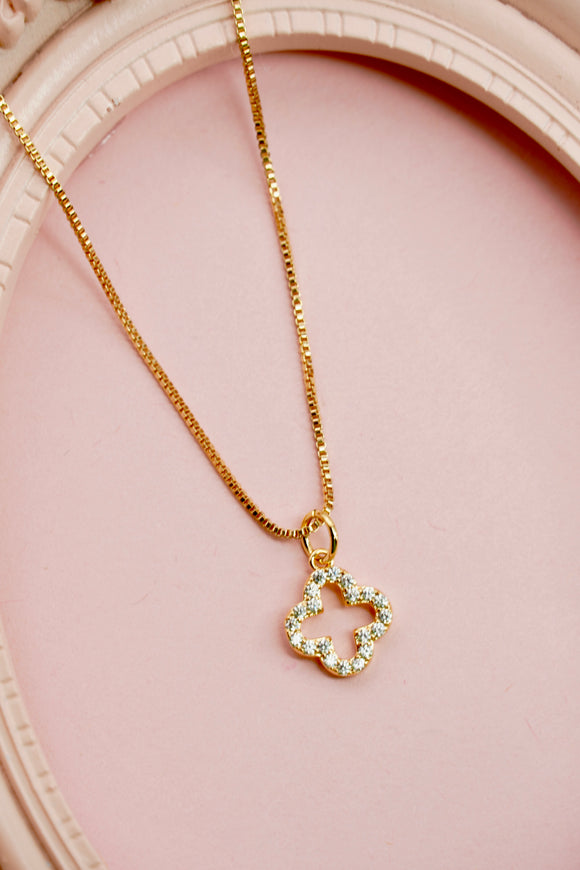 Clover Cz Necklace