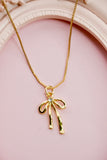 Cz Bow Necklace