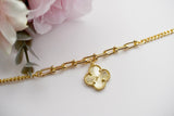 Bamboo Clover Bracelet