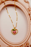 Peach Blossom Necklace- Pink