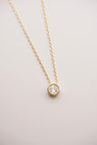 Solitaire CZ Necklace