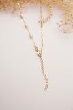 Pearl Necklace with Cubic Zirconia Necklace