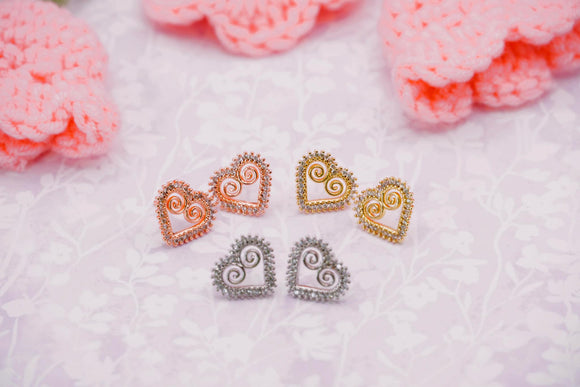 Princess 2.0 Studs - Gold, Rose Gold, Silver