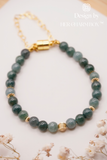 14K Gold Filled Guatemala Jade Bracelet