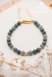 14K Gold Filled Guatemala Jade Bracelet