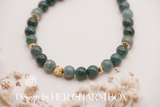 14K Gold Filled Guatemala Jade Bracelet