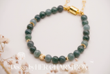 14K Gold Filled Guatemala Jade Bracelet