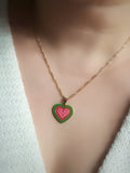 Hmong Snail Heart Necklace - Gold/Silver