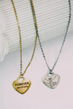 Forever Mus/Moog ib txhis Necklace - Gold/Silver