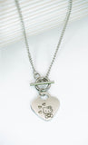 Kawaii Snail Heart Necklace