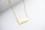 Pnm Bar Necklace