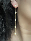 Pearl Dangle Jacket Earrings