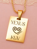 Yexus Hlub Kuv = Jesus Loves Me Necklace