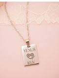 Yexus Hlub Kuv = Jesus Loves Me Necklace