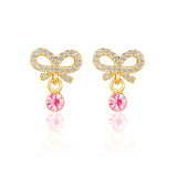 Pink Bow Clip-ons